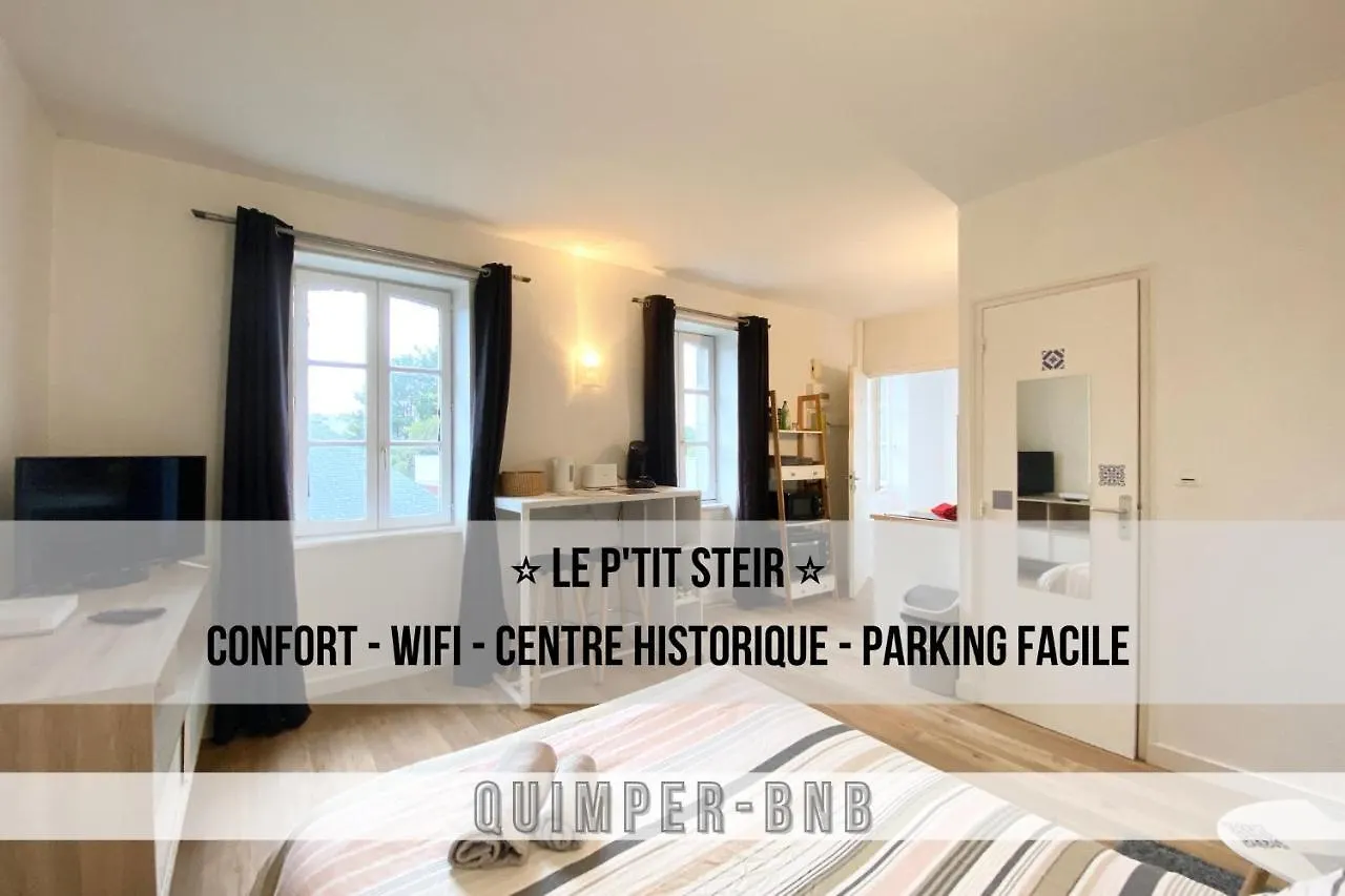 Apartment Le Ptit Steir - Calme - Wifi - Centre Ville - Entree Autonome Quimper France